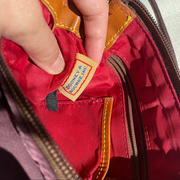 Dooney & Bourke Small Maroon Crossbody Nylon Purse - Picture 3 of 4
